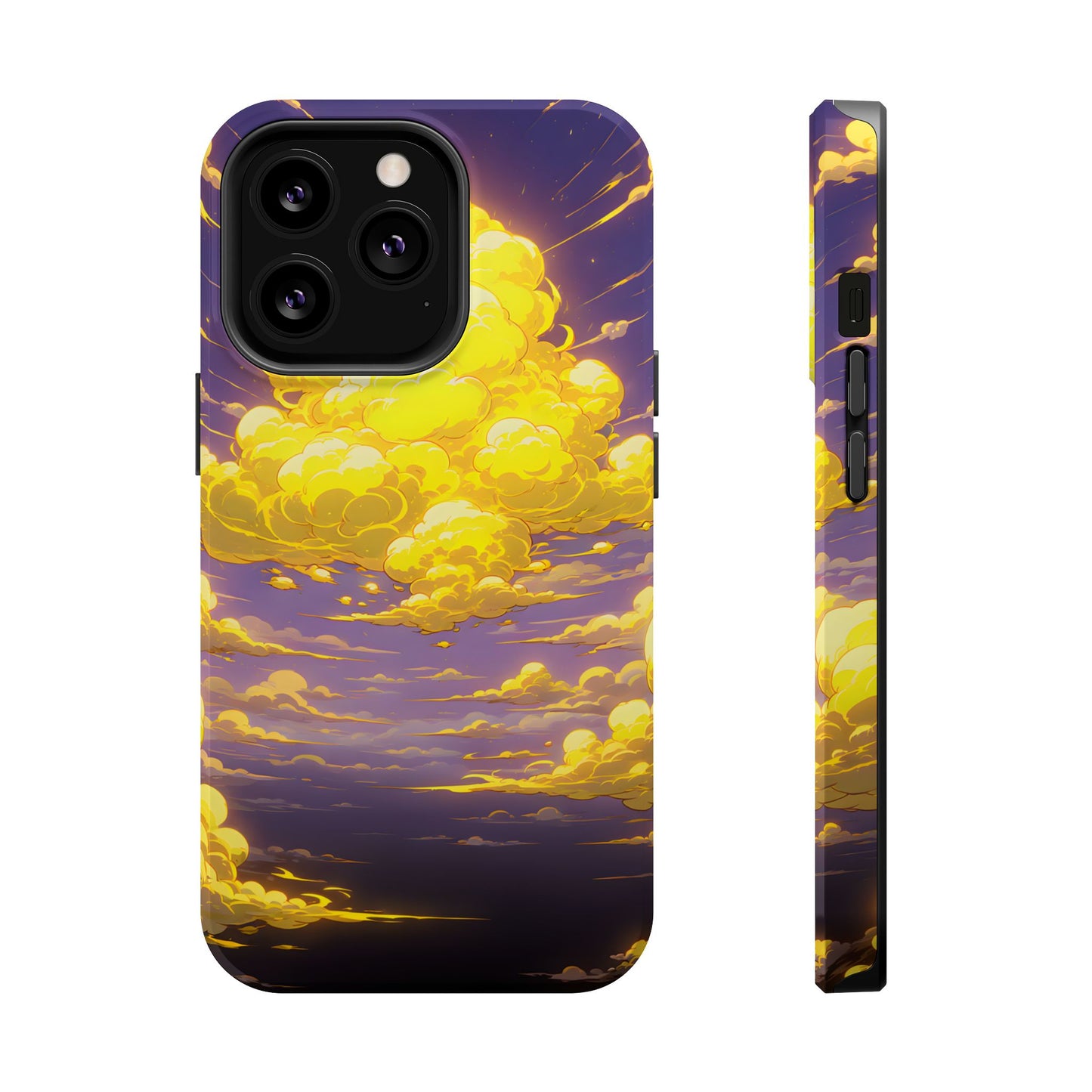 Golden Hour Anime Sky: Glowing Cloudscape MagSafe Case