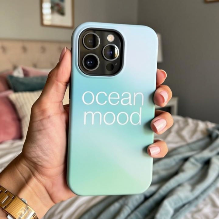 Teal & Sand Gradient Magnetic Impact Case - Ocean Mood