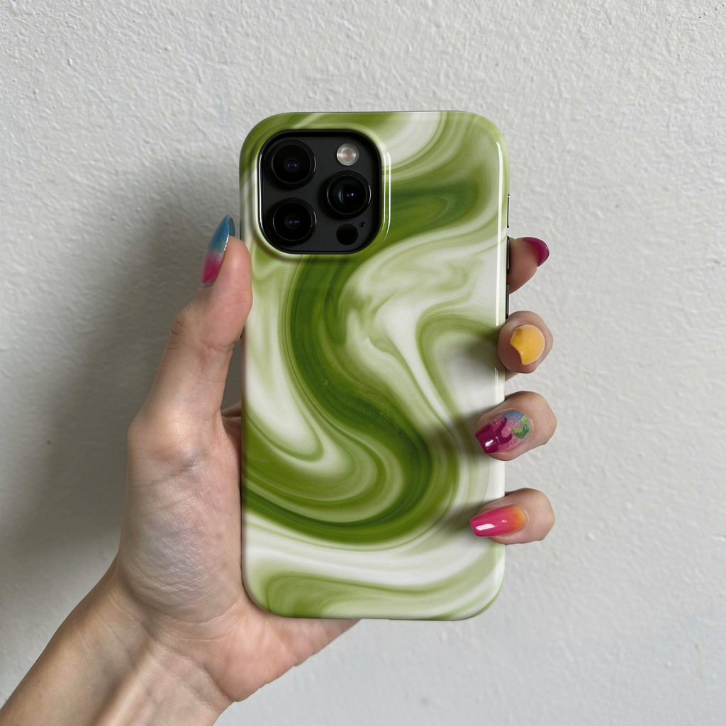 Green Marble Magnetic Impact-Resistant Phone Case