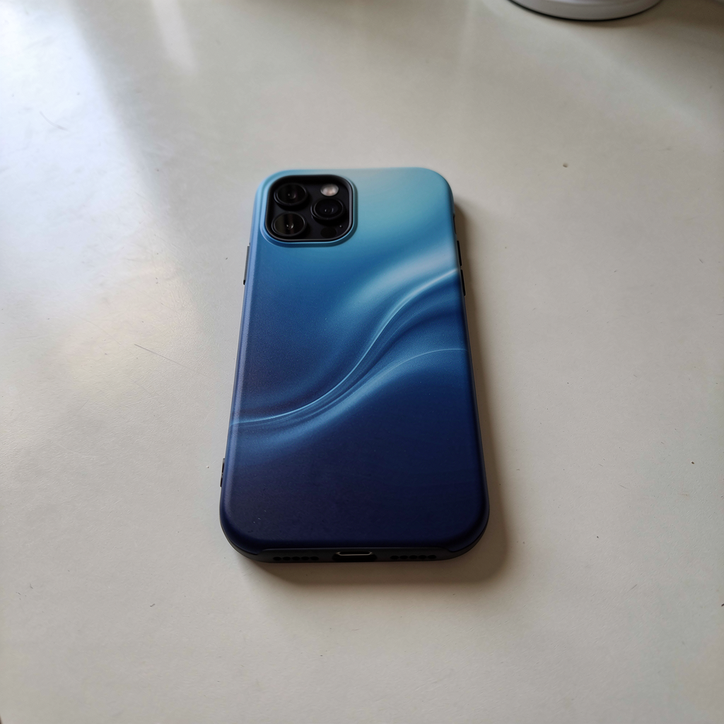 Blue Wave Abstract Magnetic Impact Case