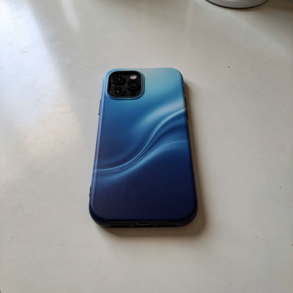 Blue Wave Abstract Magnetic Impact Case