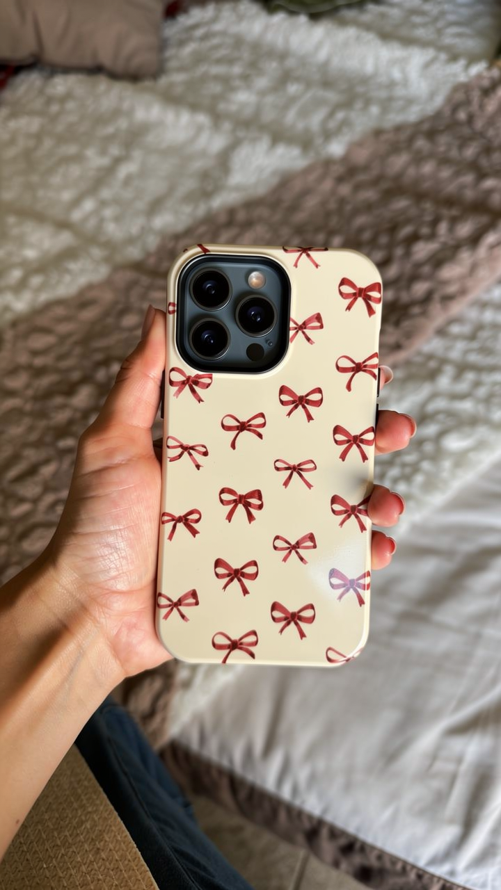 Burgundy Bows Coquette Magnetic Tough Case