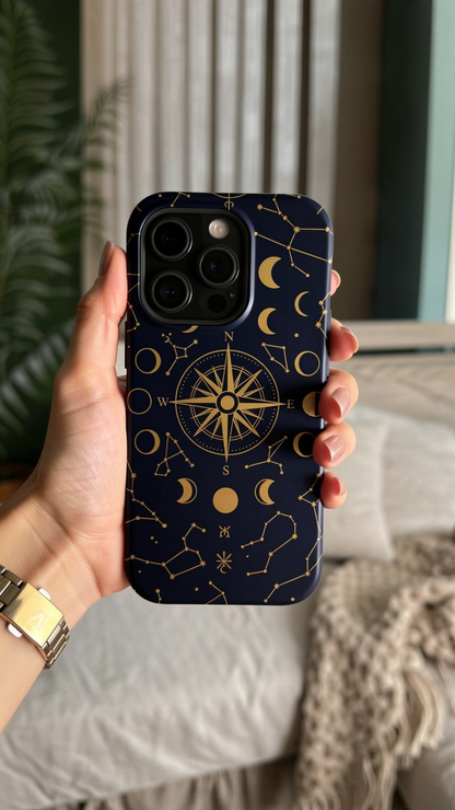 Celestial Navigator Golden Compass Magnetic Case