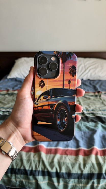 Pacific Cruiser: Cinematic Muscle Car Sunset MagSafe Case