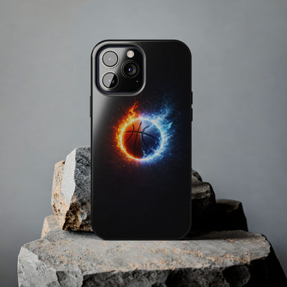 Fire and Ice Basketball Tough Case - Elemental Balance Cover for iPhone & Samsung