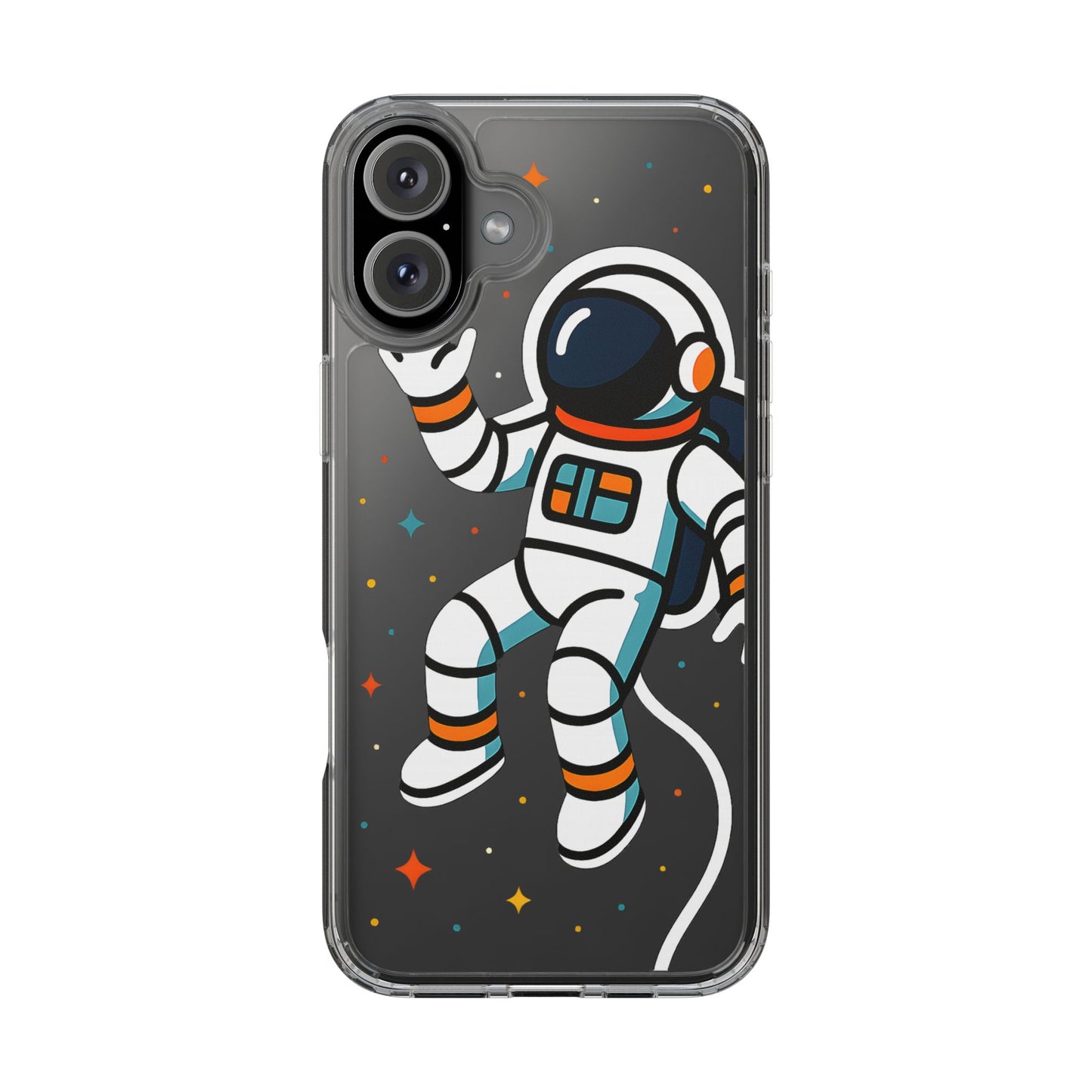 Clear Astronaut Space Case - Minimalist Galaxy Aesthetic Transparent Cover