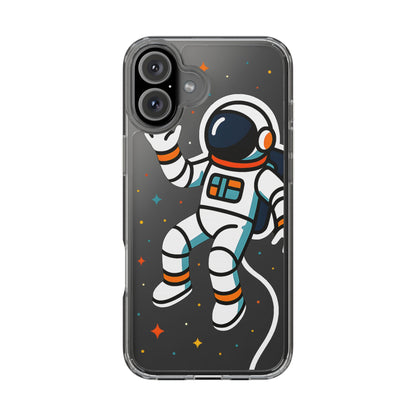 Clear Astronaut Space Case - Minimalist Galaxy Aesthetic Transparent Cover