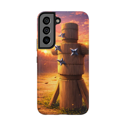 Sunset Ninja Training Tough Case - Shuriken Dojo Cover for iPhone & Samsung