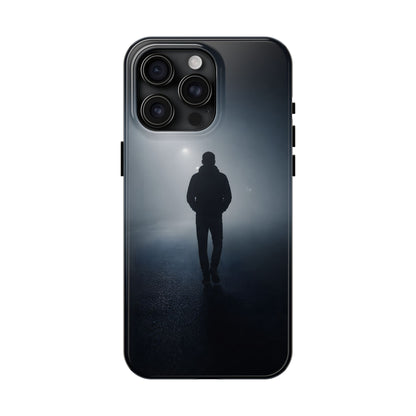 Foggy Night Silhouette Tough Case - Urban Mystery Cover for iPhone & Samsung