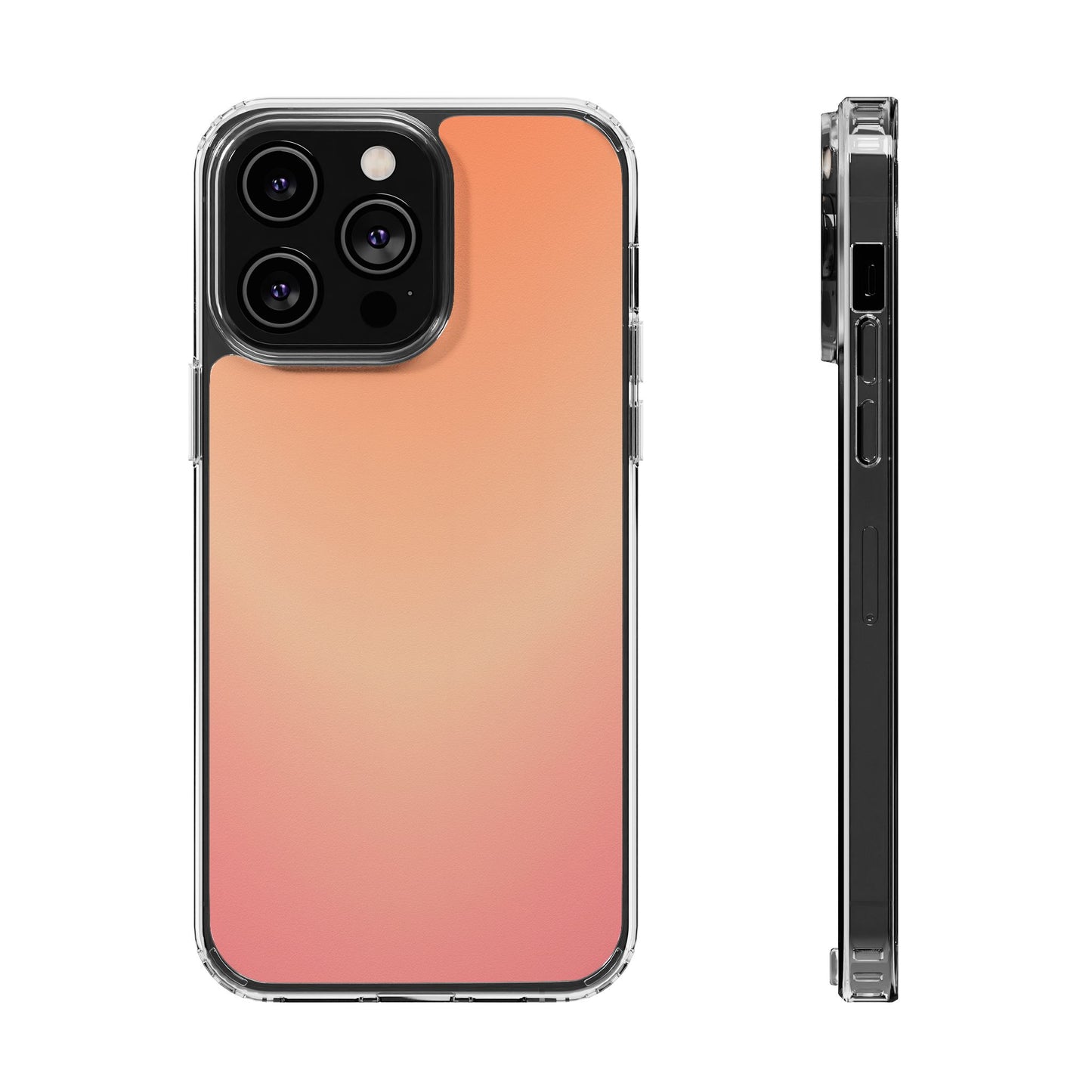Golden Hour Aura Clear Case - MagSafe Compatible Sunset Gradient Cover