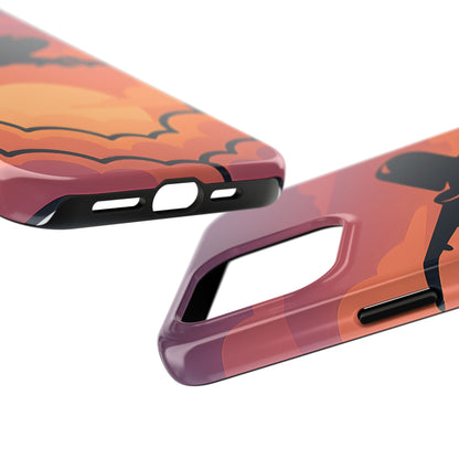 Sunset Flight Tough Case - Minimalist Aviation Aesthetic Travel Cover