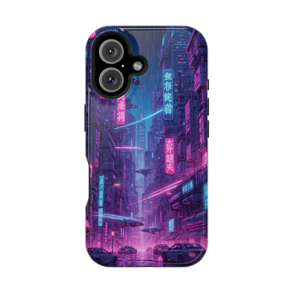 Neo-Tokyo Nights: Premium Cyberpunk Cityscape MagSafe Case