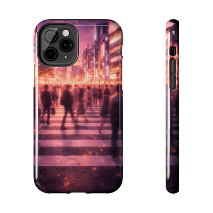 Tokyo Twilight Crossing Tough Case - Urban Japan Skyline Cover for iPhone & Samsung