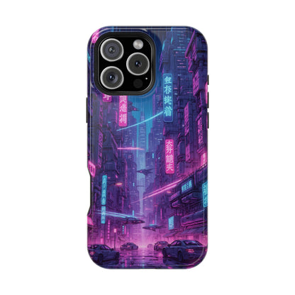 Neo-Tokyo Nights: Premium Cyberpunk Cityscape MagSafe Case