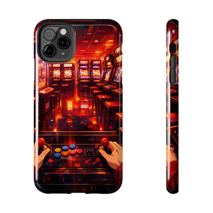 Retro Arcade Game POV Tough Case - Cyber City Gaming Cover for iPhone & Samsung