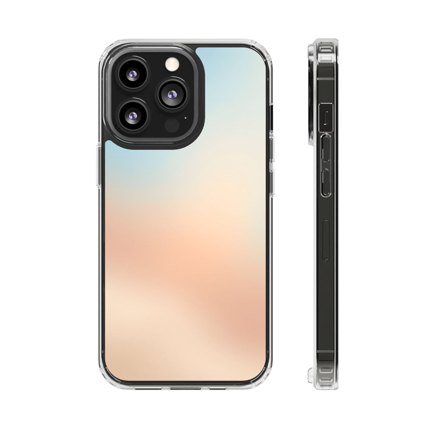 Coastal Dawn Clear Case - MagSafe Compatible Pastel Gradient Cover