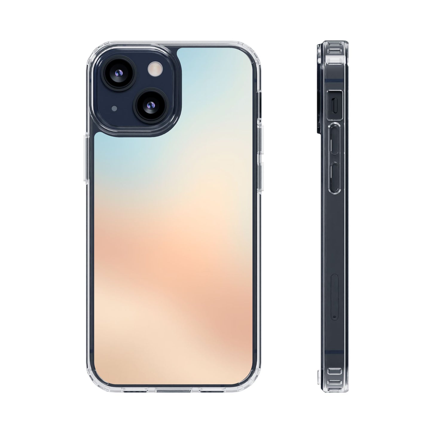 Coastal Dawn Clear Case - MagSafe Compatible Pastel Gradient Cover