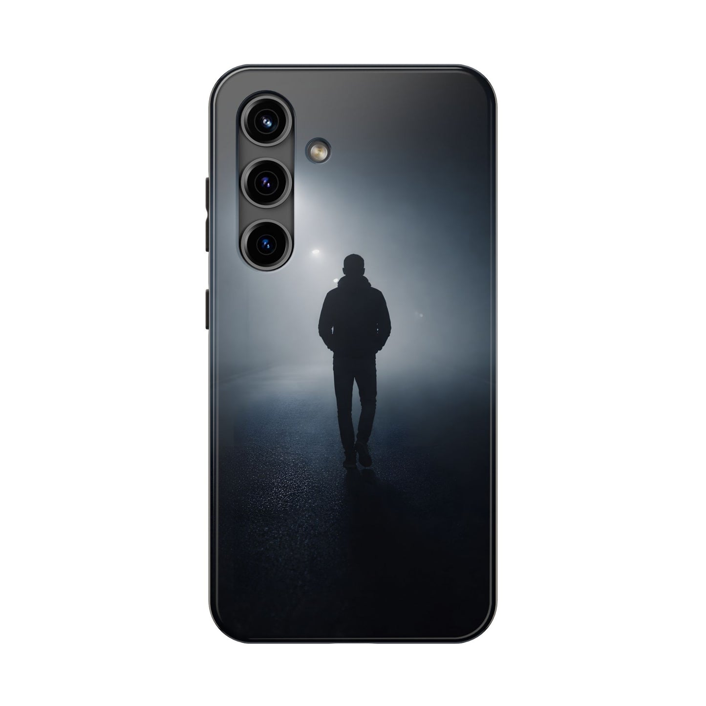 Foggy Night Silhouette Tough Case - Urban Mystery Cover for iPhone & Samsung