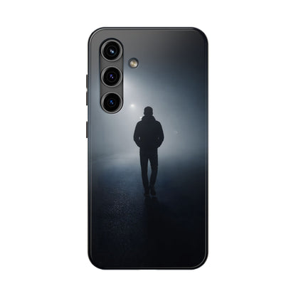 Foggy Night Silhouette Tough Case - Urban Mystery Cover for iPhone & Samsung