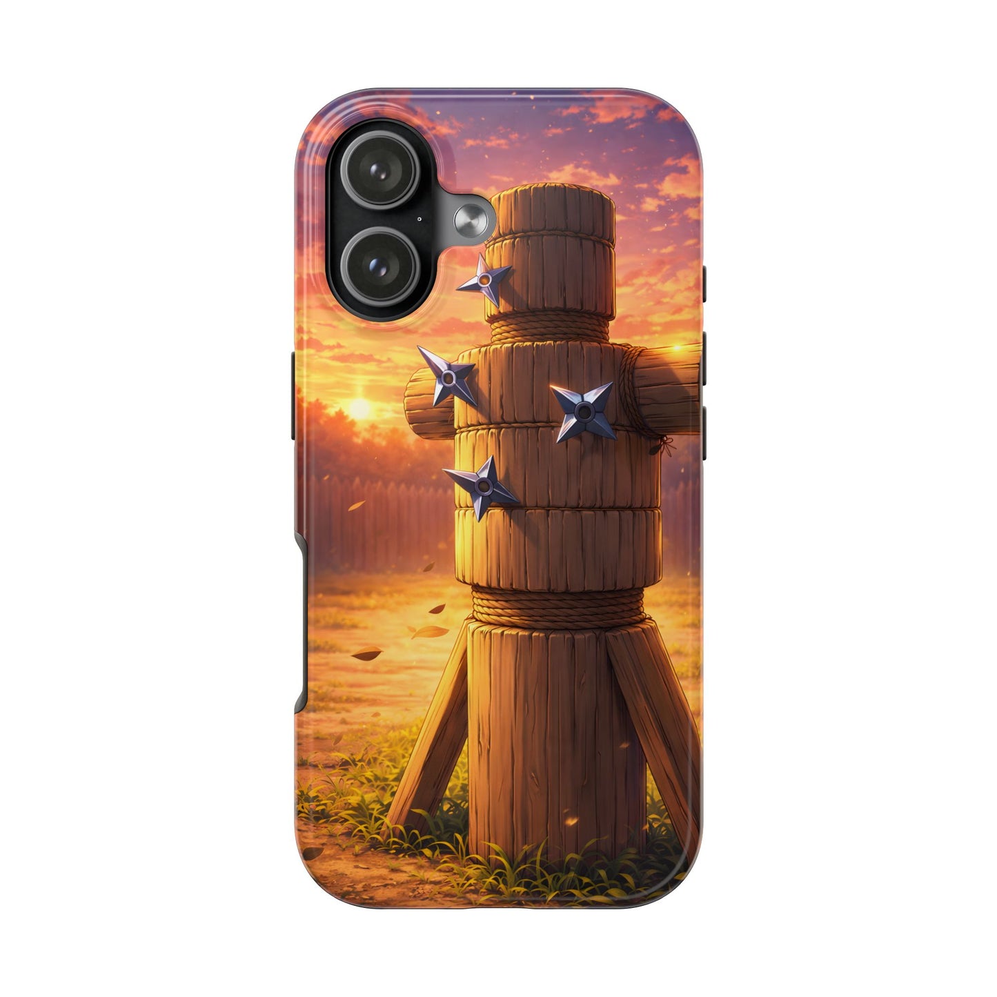Sunset Ninja Training Tough Case - Shuriken Dojo Cover for iPhone & Samsung
