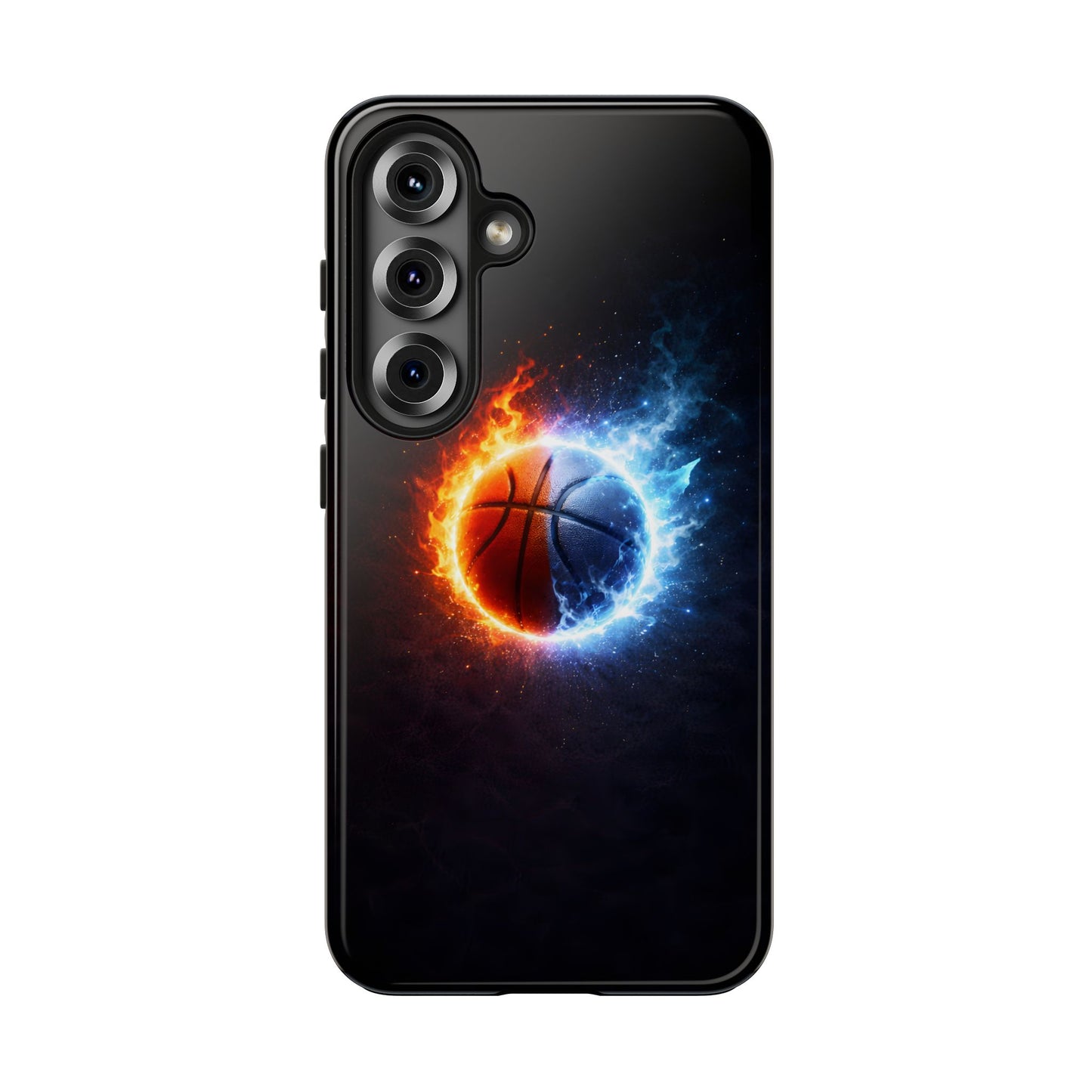 Fire and Ice Basketball Tough Case - Elemental Balance Cover for iPhone & Samsung