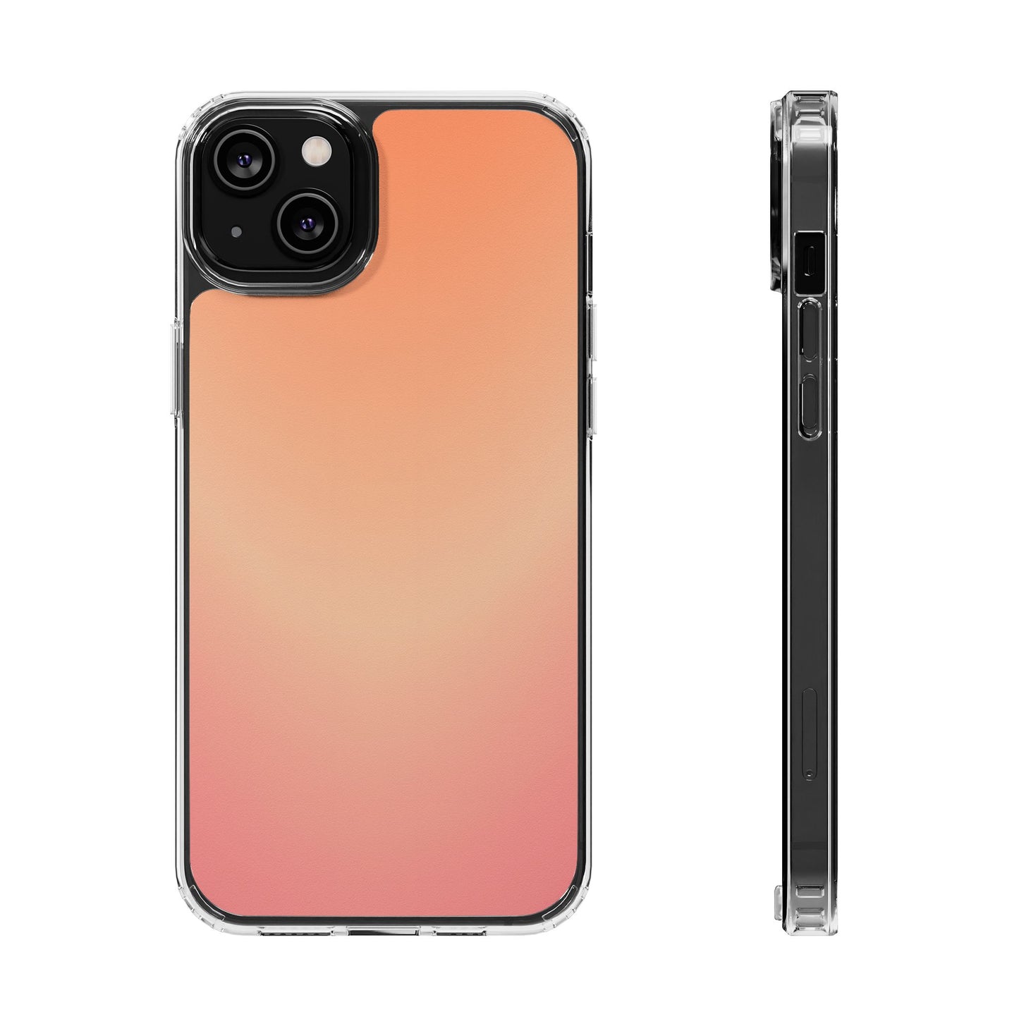 Golden Hour Aura Clear Case - MagSafe Compatible Sunset Gradient Cover