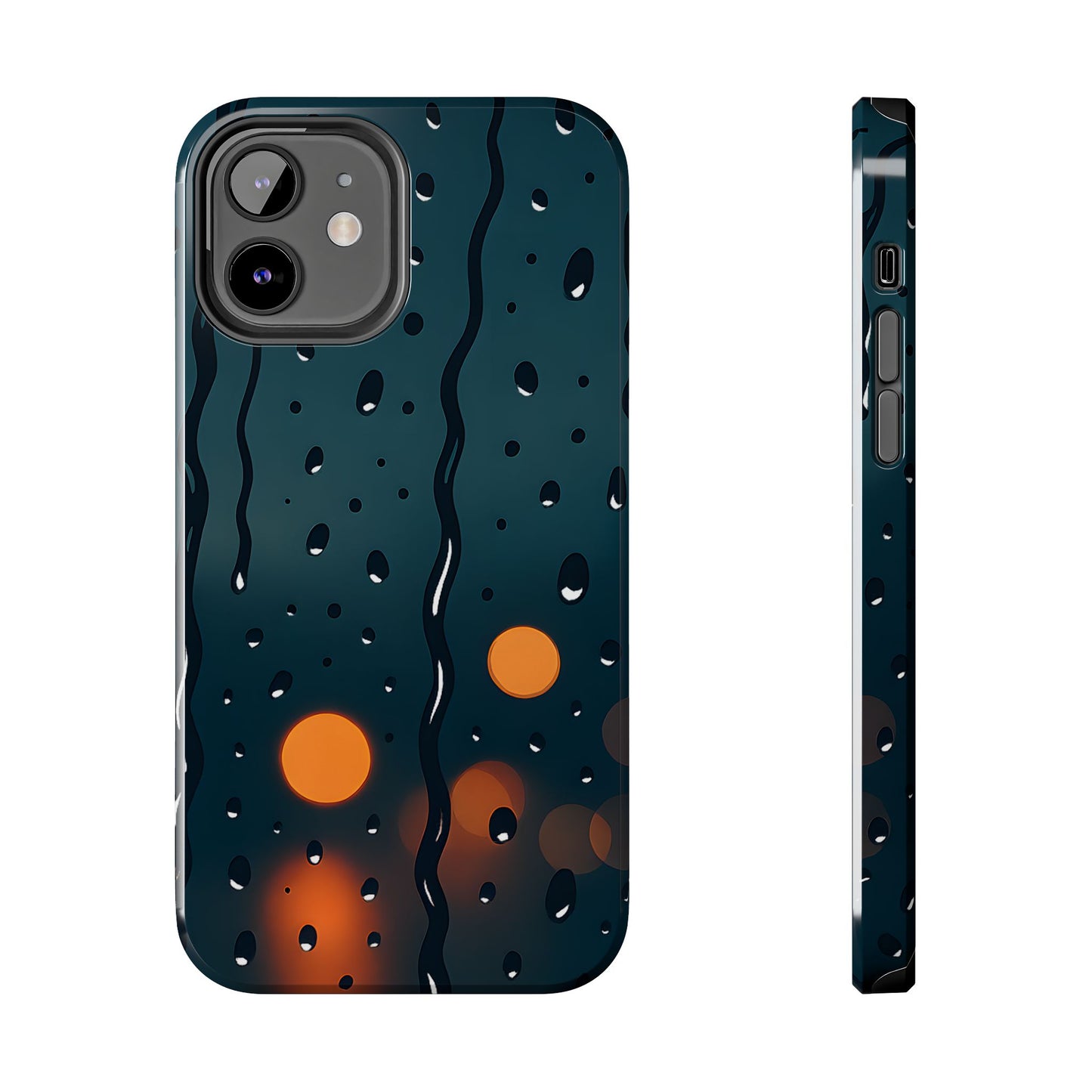 Rainy City Night Tough Case - Moody Urban Aesthetic Phone Cover