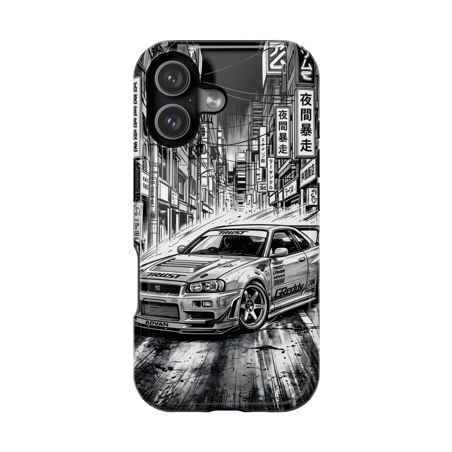 JDM Skyline Tokyo Drift Magnetic Impact Case