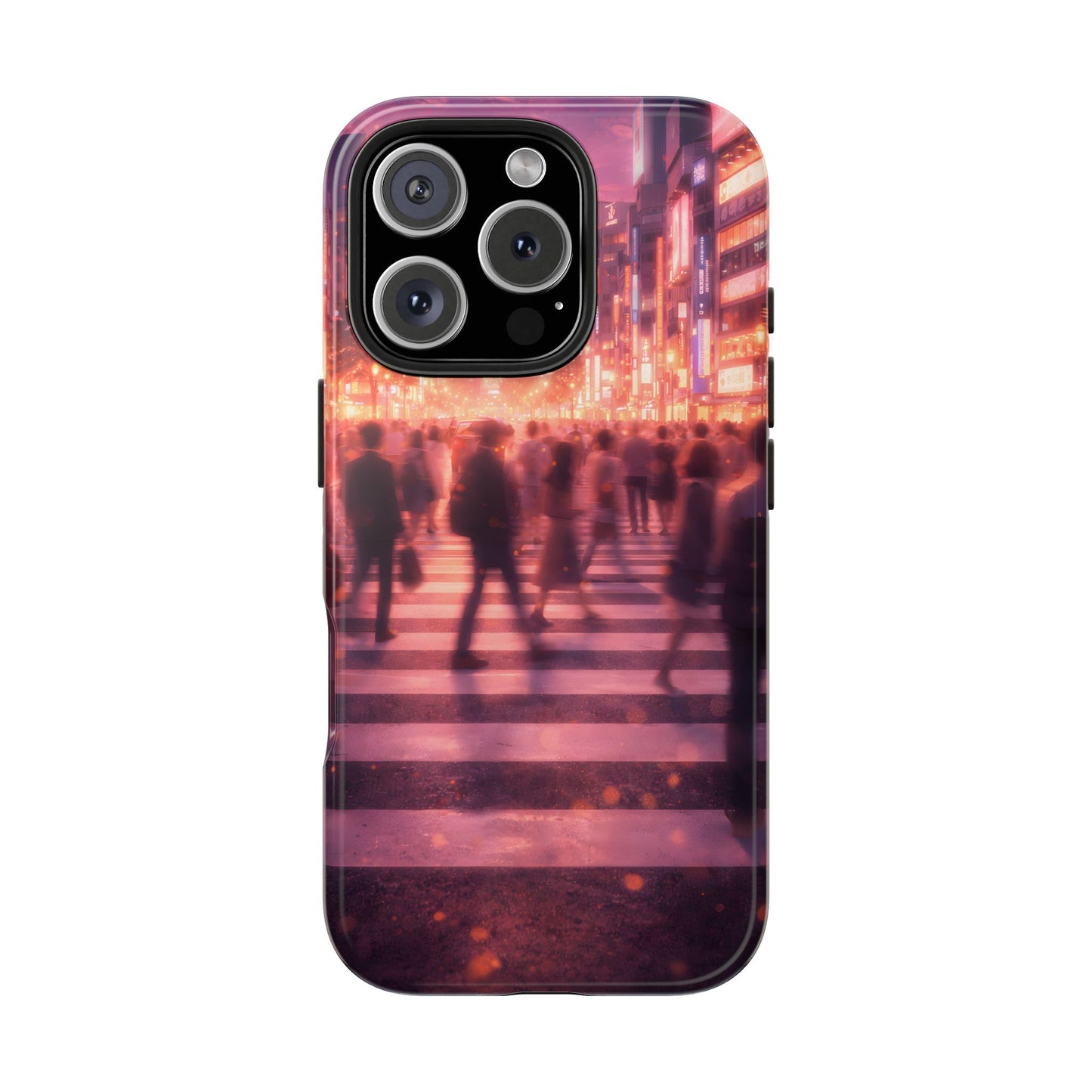 Tokyo Twilight Crossing Tough Case - Urban Japan Skyline Cover for iPhone & Samsung