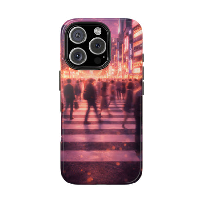 Tokyo Twilight Crossing Tough Case - Urban Japan Skyline Cover for iPhone & Samsung