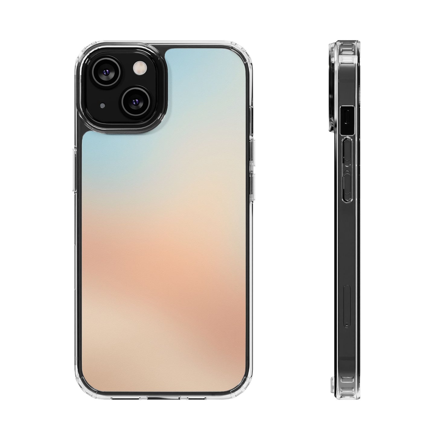 Coastal Dawn Clear Case - MagSafe Compatible Pastel Gradient Cover