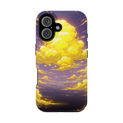 Golden Hour Anime Sky: Glowing Cloudscape MagSafe Case