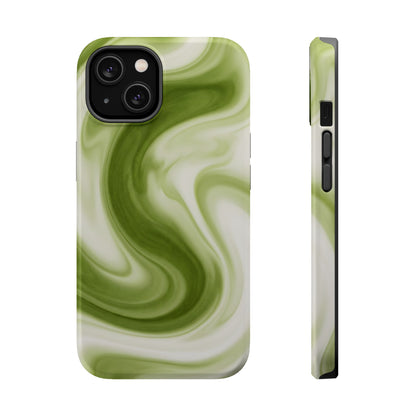 Green Marble Magnetic Impact-Resistant Phone Case