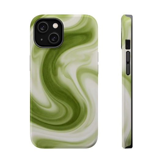 Green Marble Magnetic Impact-Resistant Phone Case