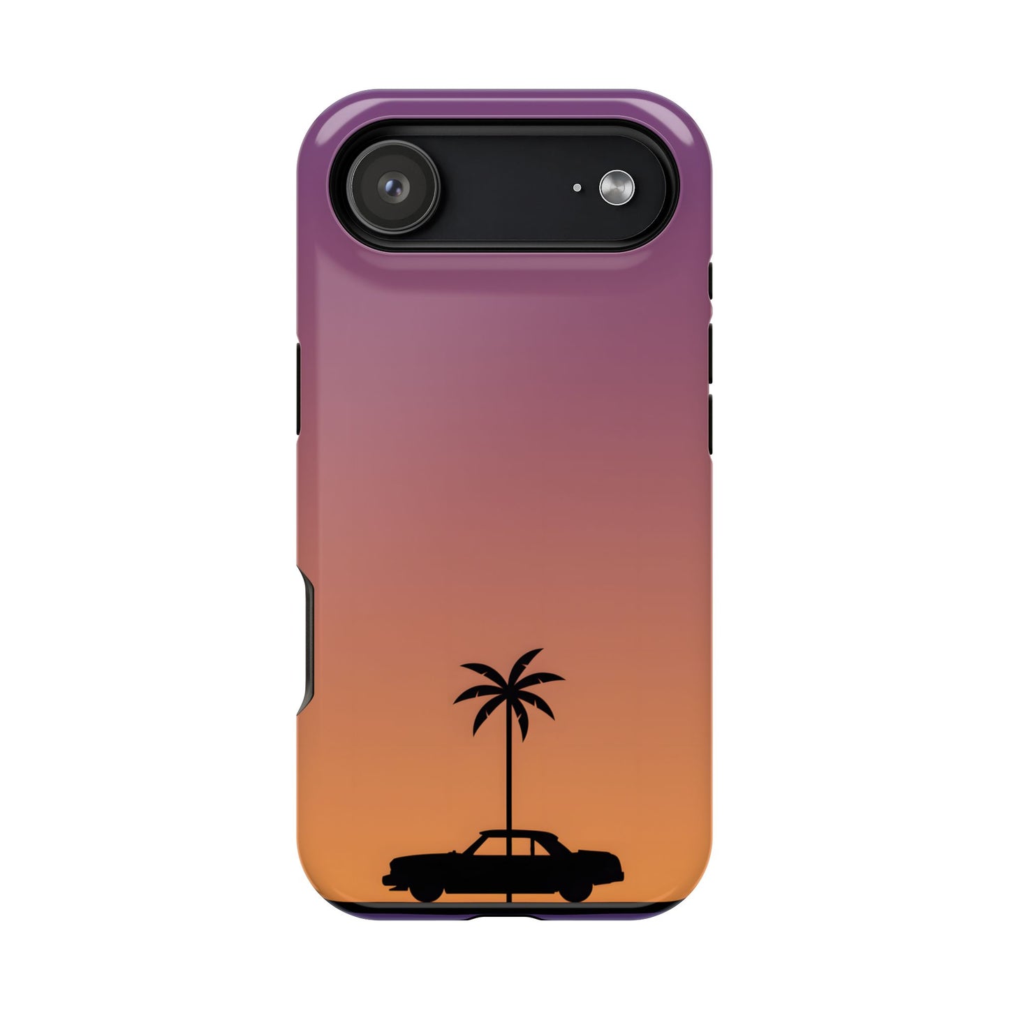 West Coast Drive: Retro Sunset Silhouette MagSafe Case