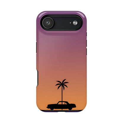 West Coast Drive: Retro Sunset Silhouette MagSafe Case