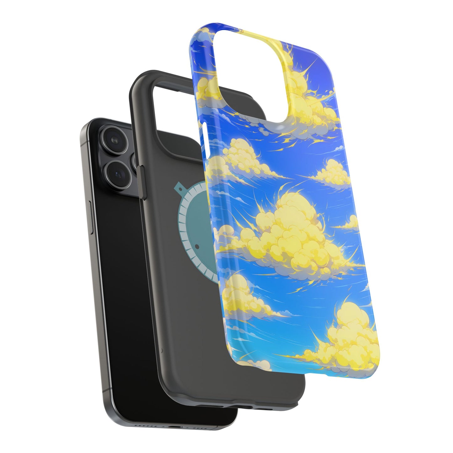 Cinematic Anime Sky: Vibrant Golden Cloudscape MagSafe Case