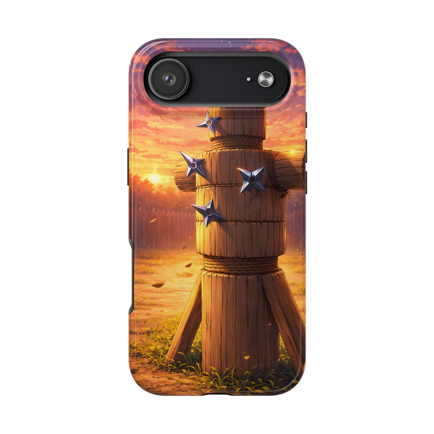 Sunset Ninja Training Tough Case - Shuriken Dojo Cover for iPhone & Samsung
