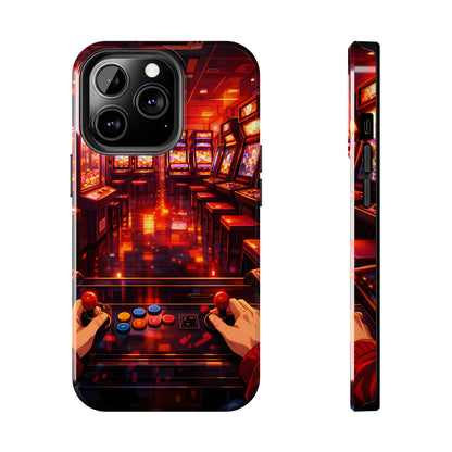 Retro Arcade Game POV Tough Case - Cyber City Gaming Cover for iPhone & Samsung