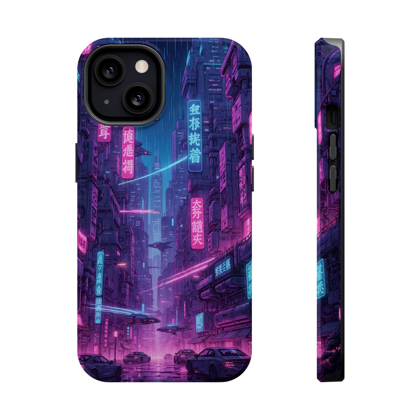 Neo-Tokyo Nights: Premium Cyberpunk Cityscape MagSafe Case