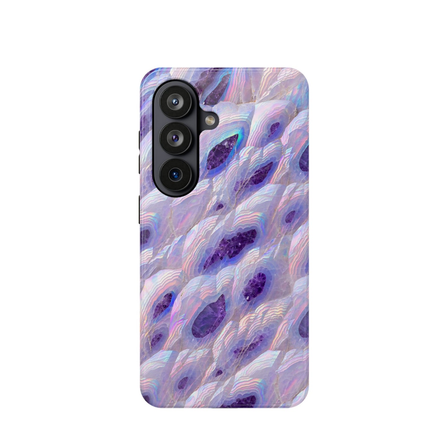 Amethyst Geode: Iridescent Purple Crystal MagSafe Case