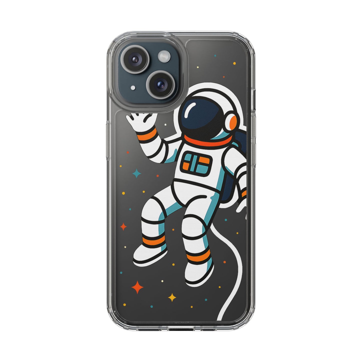 Clear Astronaut Space Case - Minimalist Galaxy Aesthetic Transparent Cover