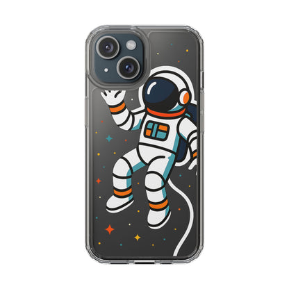 Clear Astronaut Space Case - Minimalist Galaxy Aesthetic Transparent Cover