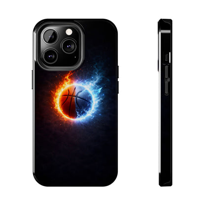 Fire and Ice Basketball Tough Case - Elemental Balance Cover for iPhone & Samsung