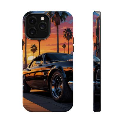 Pacific Cruiser: Cinematic Muscle Car Sunset MagSafe Case