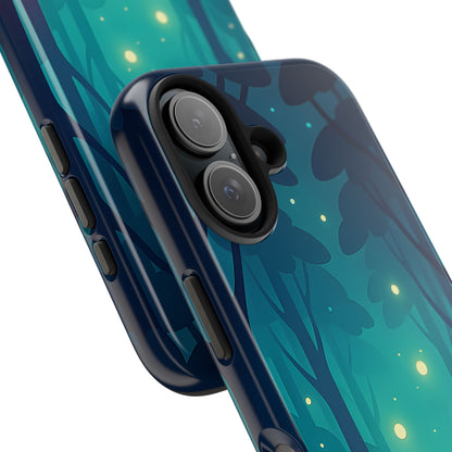 Enchanted Forest Fireflies Case - Mystic Nature Tough Cover for iPhone & Samsung