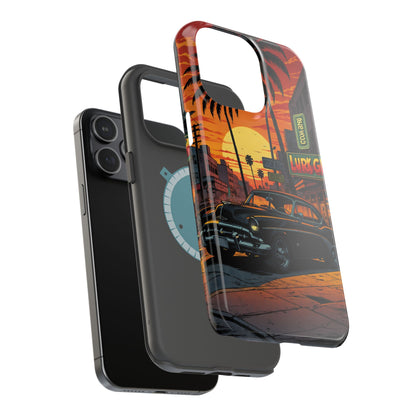 West Coast Cruiser: Retro Sunset Graphic Novel MagSafe Case