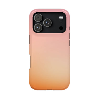 Pink to Orange Sunset Gradient Magnetic Impact Case