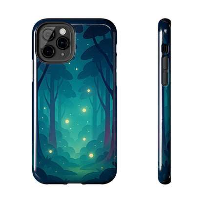 Enchanted Forest Fireflies Case - Mystic Nature Tough Cover for iPhone & Samsung