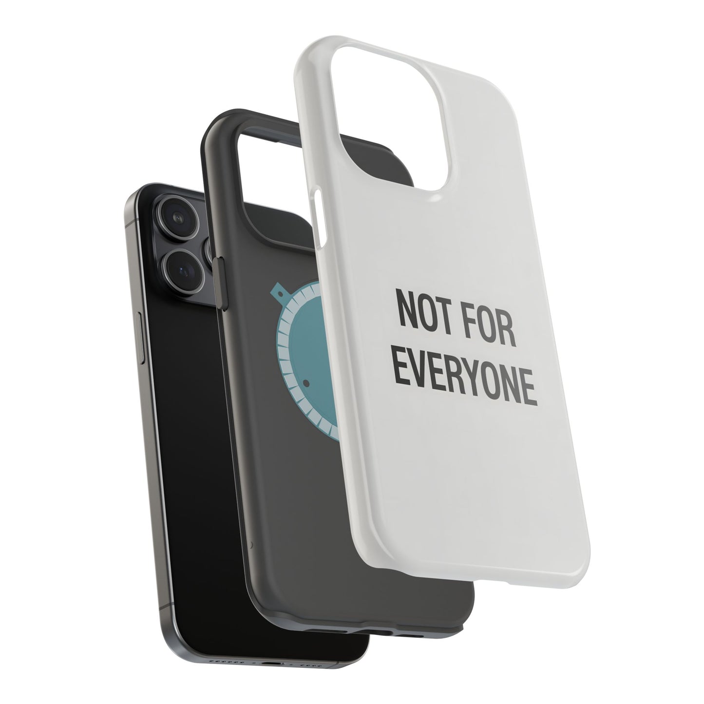 Elevated Exclusivity: NOT FOR EVERYONE Minimalist Bone White Case